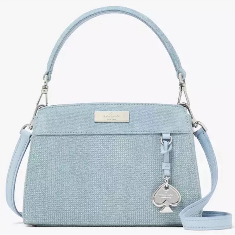 kate spade Light Blue Textured Top-Handle Crossbody Bag